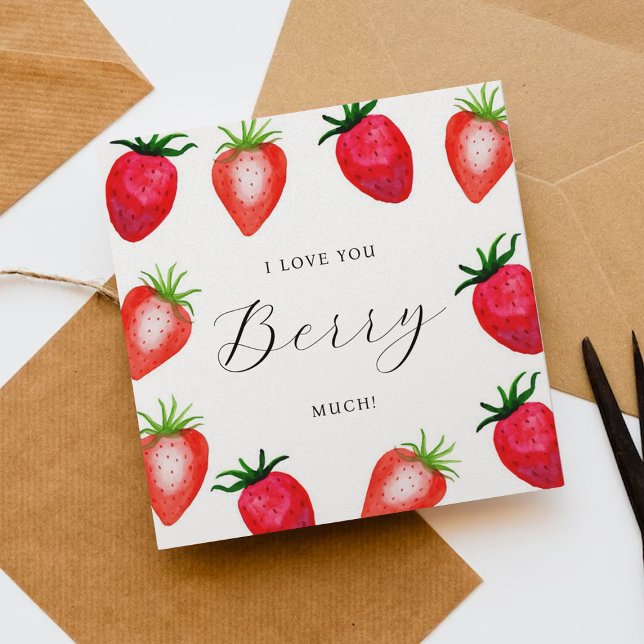 Je T'Aime Beaucoup, Berry ! Carte Saint Valentin s (Créateur téléchargé)