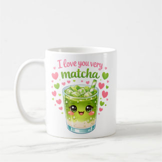 Je T'Aime Beaucoup Matcha Tasse Mignonne
