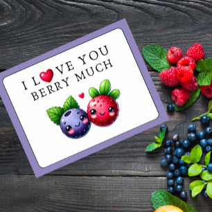 Je T'Aime Berry Beaucoup Carte Postale