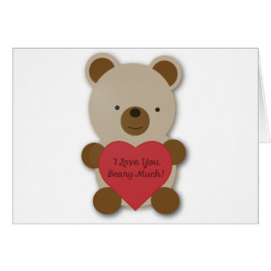 Je T'Aime Beurre Beaucoup Mignonne Ours Teddy
