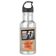 Je t'aime, bouteille d'eau faite sur commande de