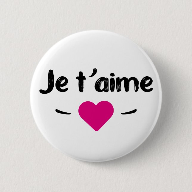 Je taime button (Vorderseite)