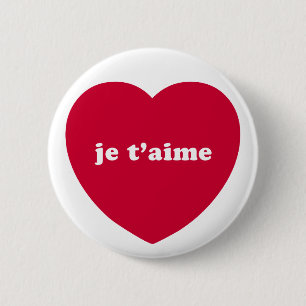 JE T'AIME BUTTON