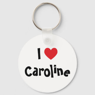 Je t'aime Caroline Porte-clés