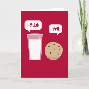 Je T'Aime Carte Lait & Cookie Be My Valentine