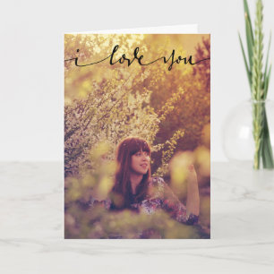 Je t'aime Carte photo personnalisé