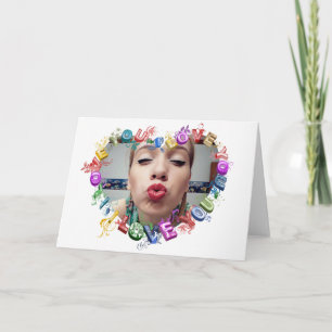 Je t'aime cartes de voeux faites sur commande