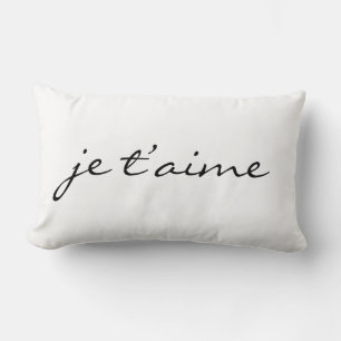 Je taime Chic Black & White Lumbar Throw Lendenkissen
