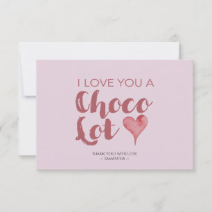 Je t'aime Chocolat Le Merci de Valentine