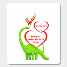 Je t'aime Dinosaur Valentine