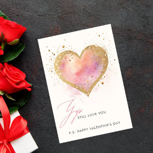 Je t'aime encore coeur Valentine carte de jour