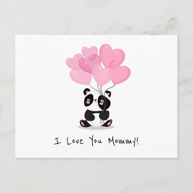Je t'aime Fête des mères de maman | Carte postale (Devant)