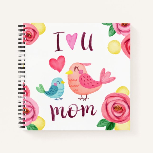 Je t'aime Fête des mères de maman | Livre d'or (Devant)