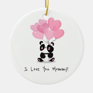 Je t'aime Fête des mères de maman   Ornement
