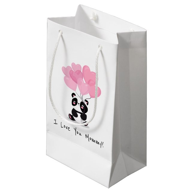 Je t'aime Fête des mères de maman | Sac Cadeau (Devant Angle)