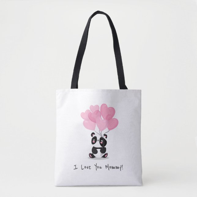Je t'aime Fête des mères de maman | SAC FOURRE-TOU (Devant)