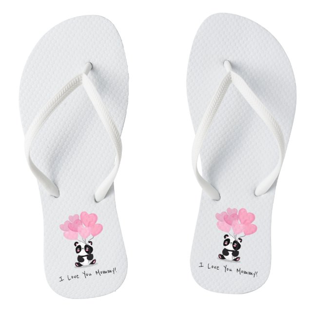 Je t'aime Fête des mères de maman | Tongs (Semelle)