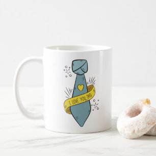 Je t'aime Fête des pères papa   Café Mug
