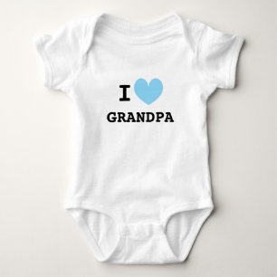 Je t'aime grand-père body pour nouveau-né petit-fi