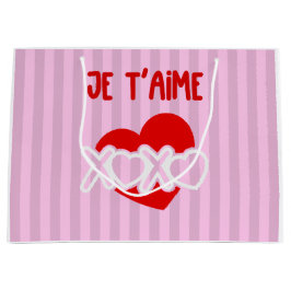 Je t'aime große geschenktüte