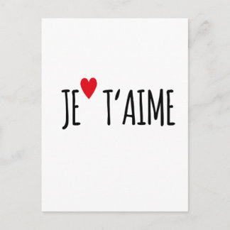 Je taime - i Love u - Carte postale - Poste