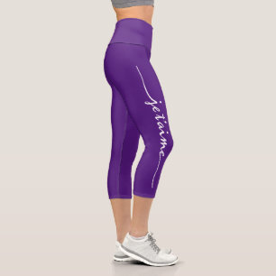 je t'aime - Ich liebe dich auf Französisch 1 Capri Leggings