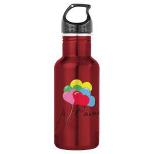 Je' taime (Ich Liebe dich) Edelstahlflasche