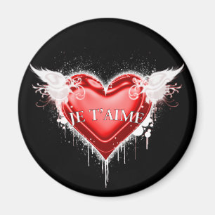 Je t'aime (Ich Liebe dich) Magnet