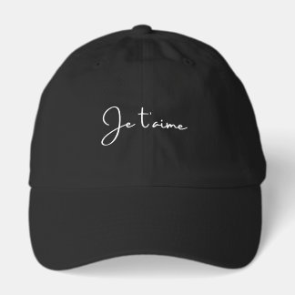 "Je t'aime" ist Französisch für "Ich liebe dich" E Truckerkappe