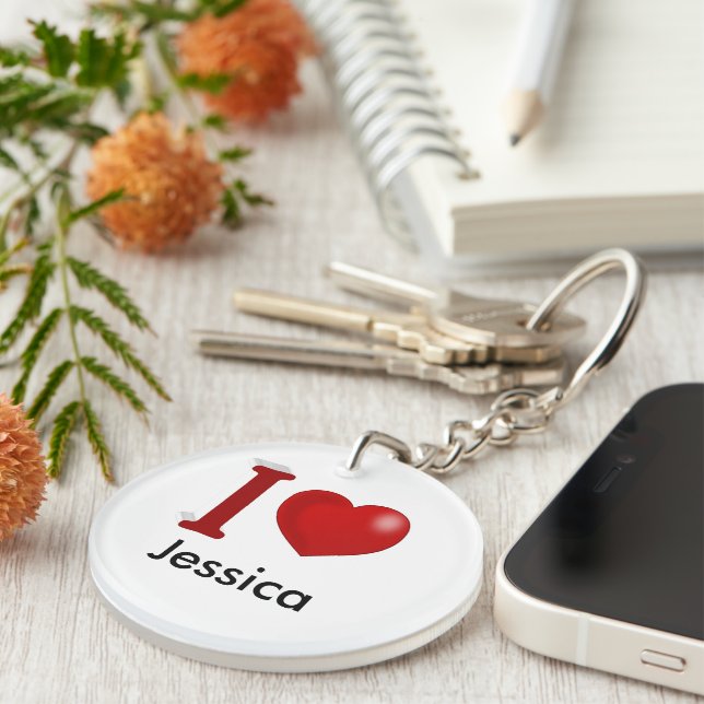 Je t'aime Jour des Valentines personnalisées (Devant droit)