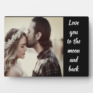Je t'aime jusqu'à la lune et retour Plaque Photo