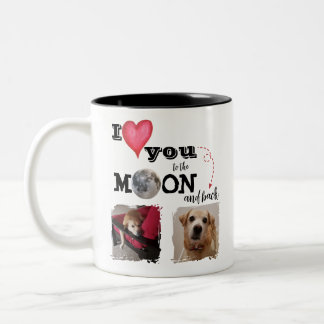 Je t'aime jusqu'à la lune Mug à café