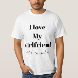 Je T'aime Ma Copine De Tout Mon Coeur T-shirt