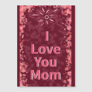 Je T'Aime Maman Carte magnétique