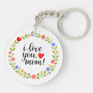 Je t'aime maman Fête des mères Calligraphie floral
