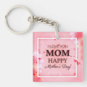 Je t'aime Maman Porte - clé de la fête des mères