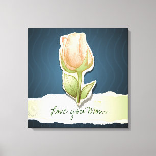 Je t'aime maman, toile