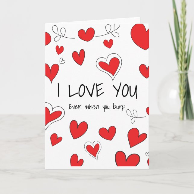 Je T'Aime Même Quand Tu Brûles La Carte De Vacance (Devant)