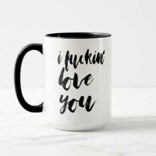 Je t'aime mignon amour flirt café tasse design