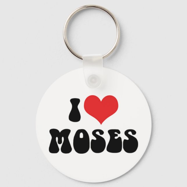 Je t'aime Moïse Porte-clés (Recto)