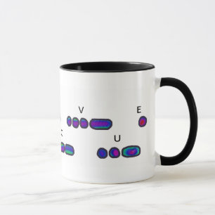 JE T'AIME Morse Code Psychedelic Mug