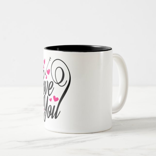 je t'aime Mug (Devant droit)
