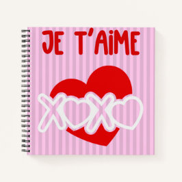 Je t'aime notizbuch