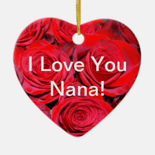 Je t'aime ornement rose de Nana
