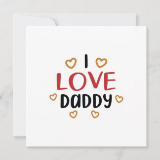 Je t'aime papa carte de voeux | fête des pères heu