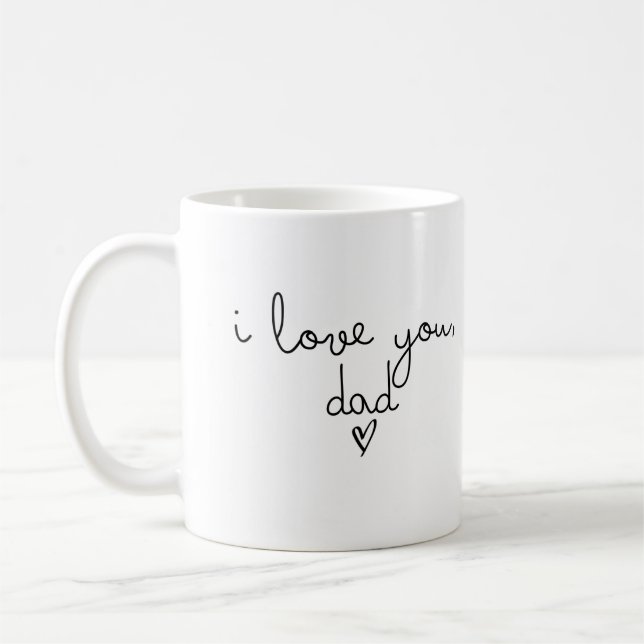 Je t'aime, papa mug (Gauche)