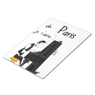 je taime Paris Notizblock