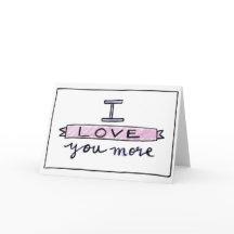 Je t'aime plus de carte, carte de voeux d'amour