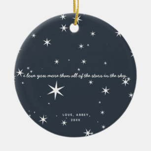 Je t'aime plus Ornement Arbre de Noël