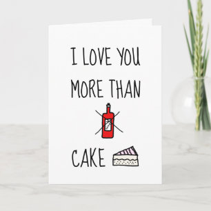 JE T'AIME PLUS QUE,  Carte drôle de la Saint-Valen